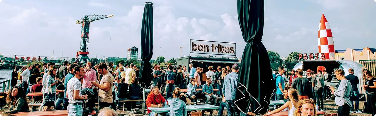 Personeelsfeest met foodtrucks