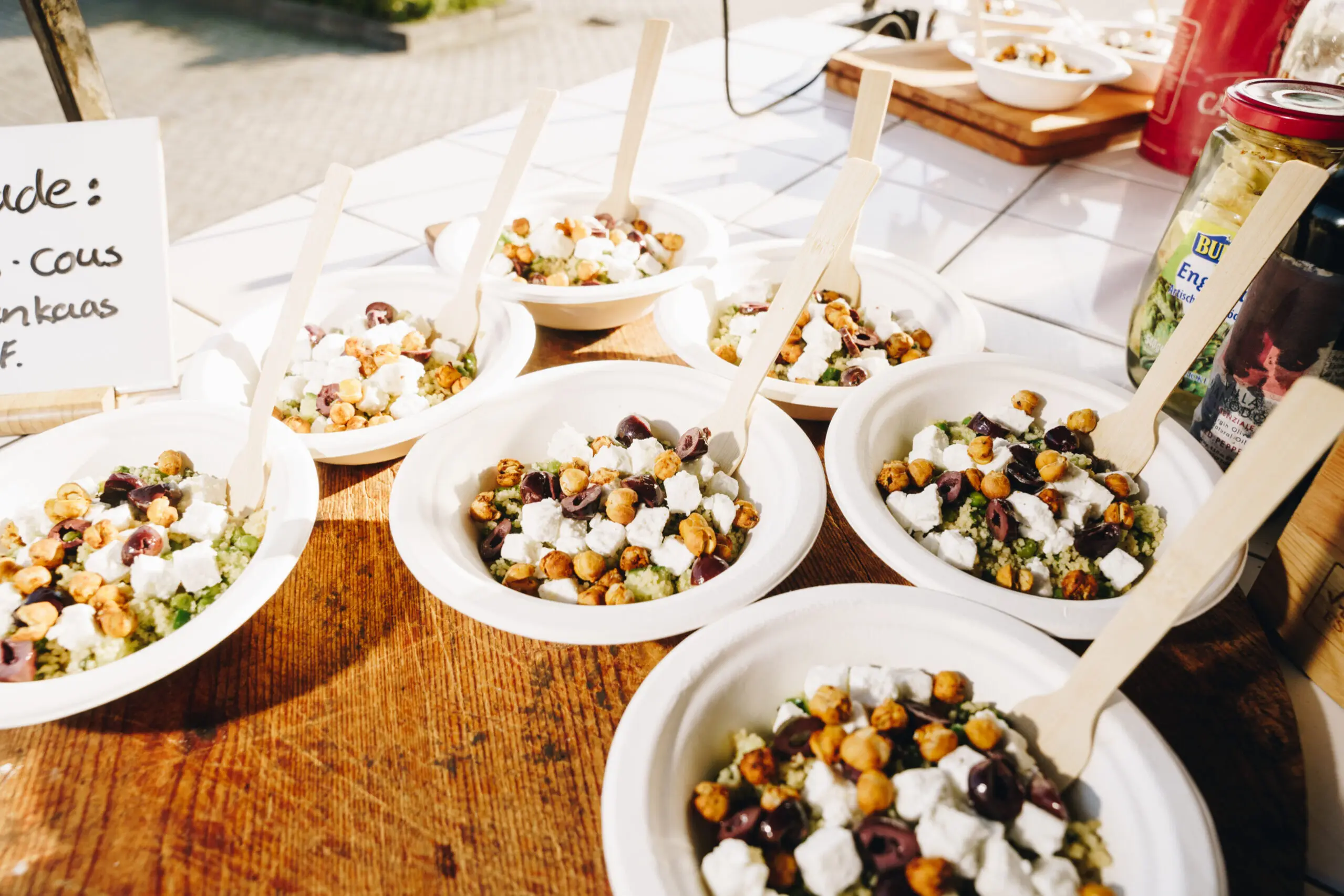 Salades uit een foodtruck