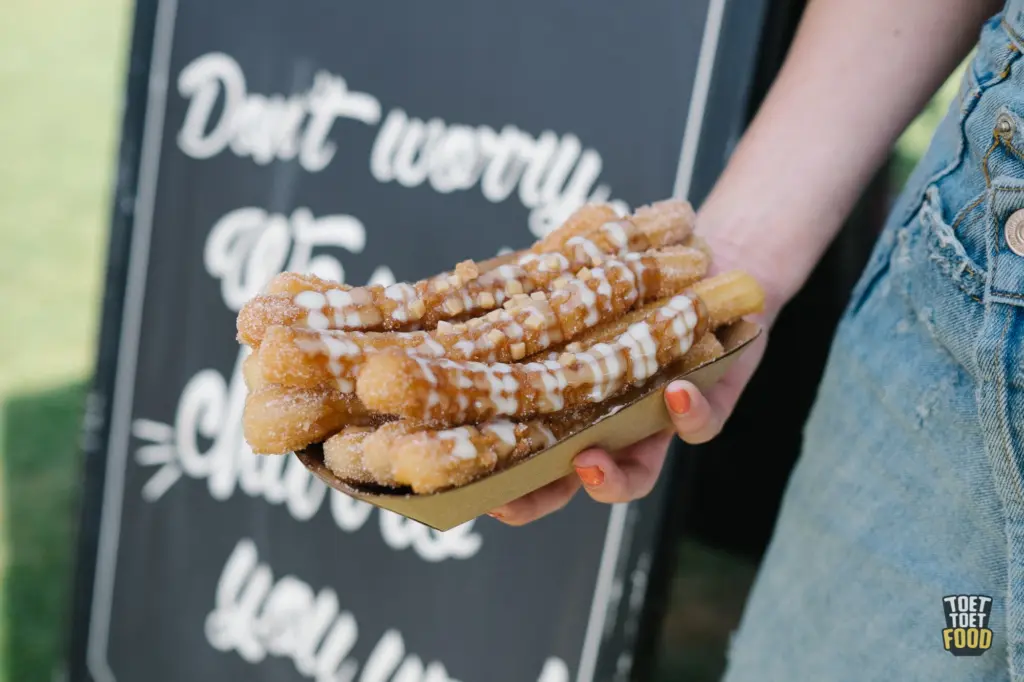 Churros in een bakje