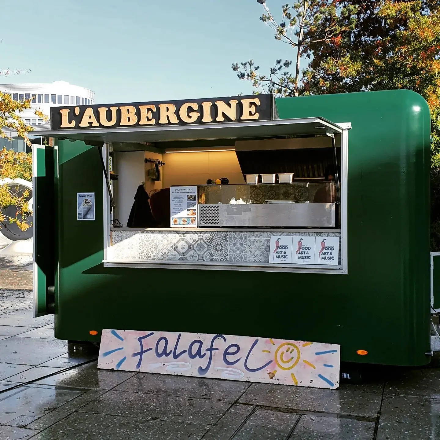 Falafel uit foodtruck